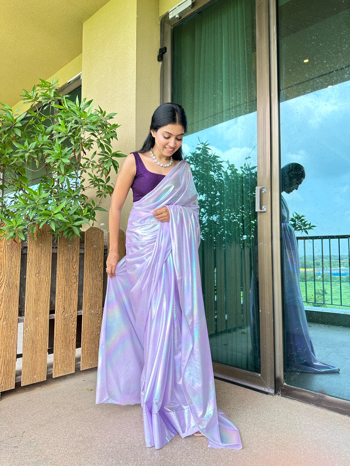 Purple Unicorn Saree