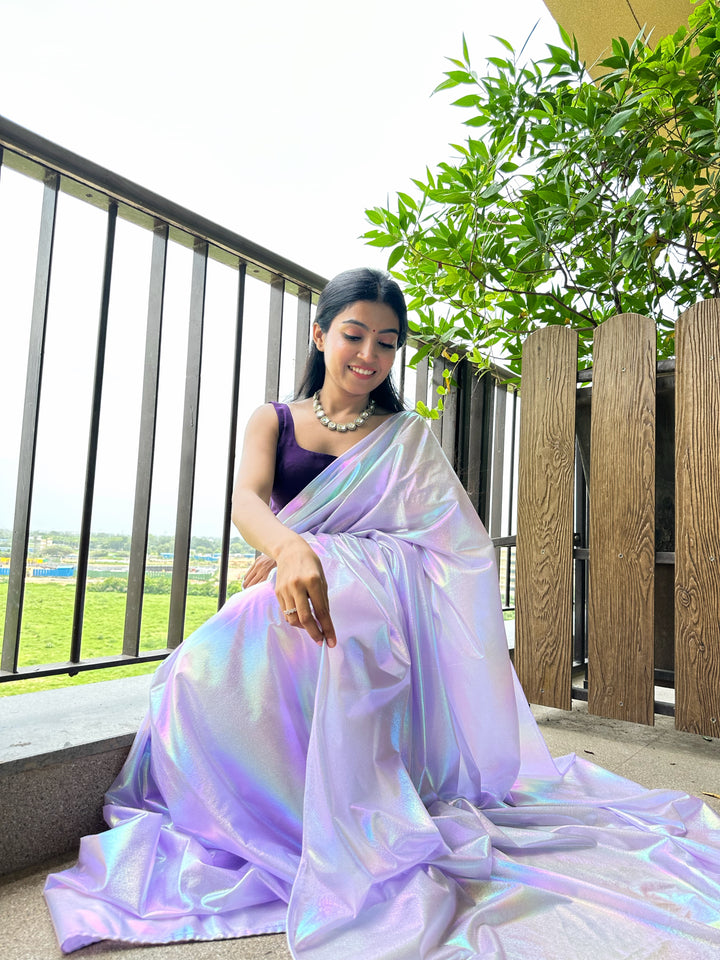 Purple Unicorn Saree